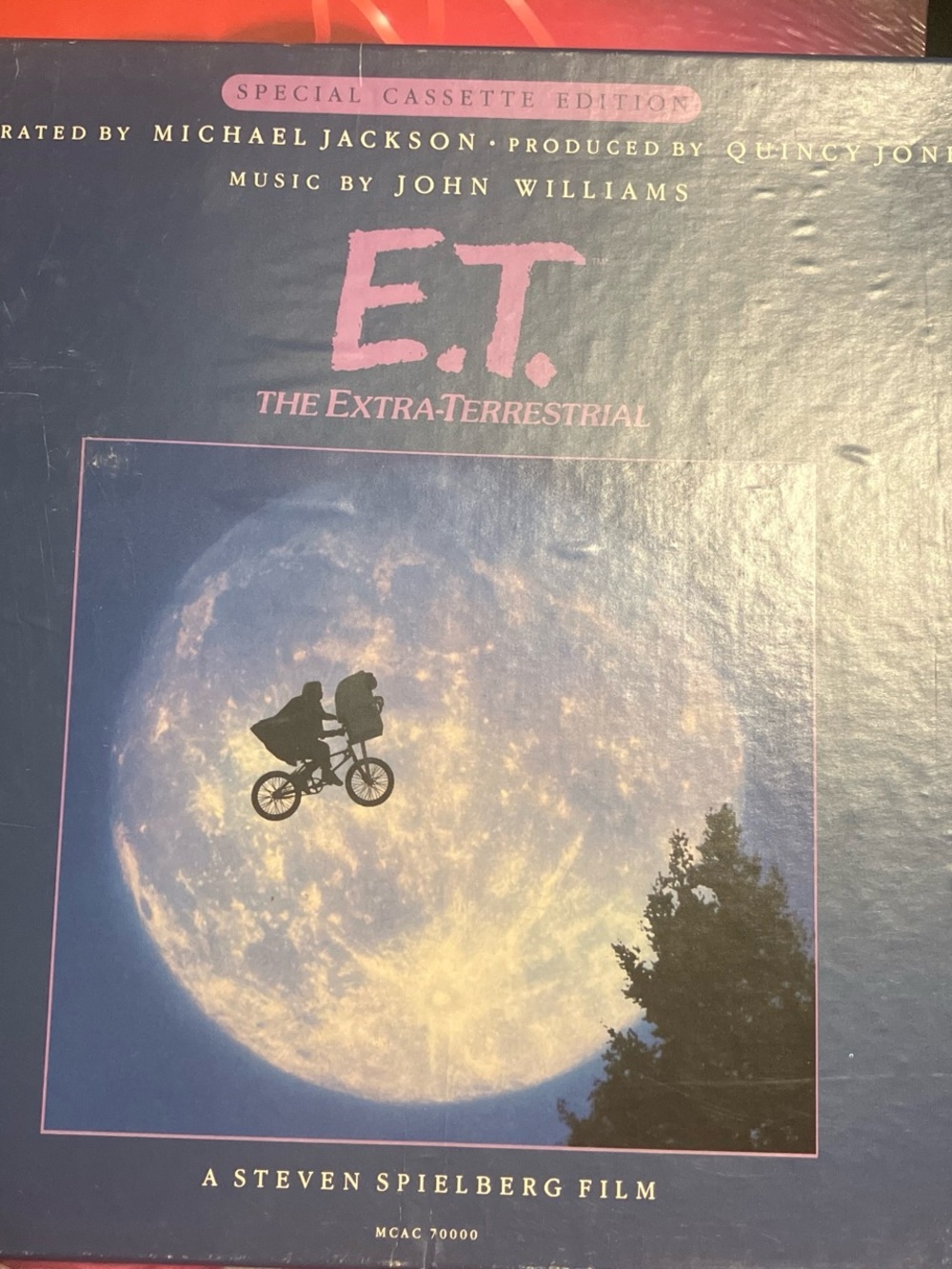 E.T. The Extra-Terrestrial vintage cassette tape